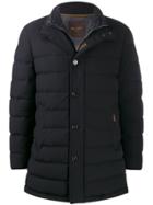 Moorer Panelled Quilted Jacket - Blue