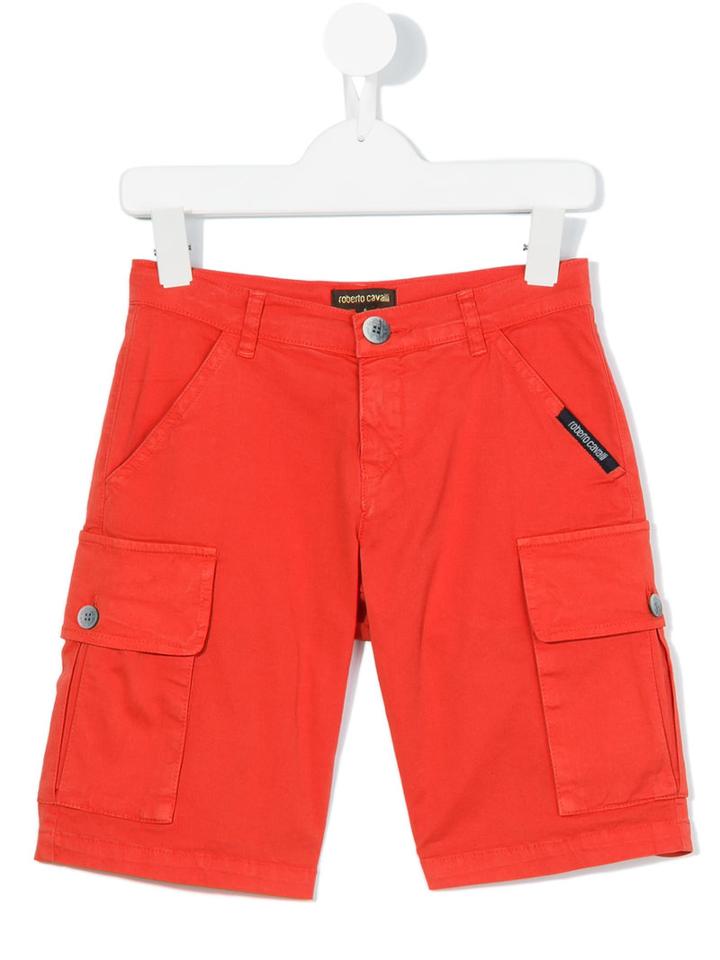 Roberto Cavalli Kids - Classic Bermudas - Kids - Cotton/spandex/elastane - 3 Yrs, Red
