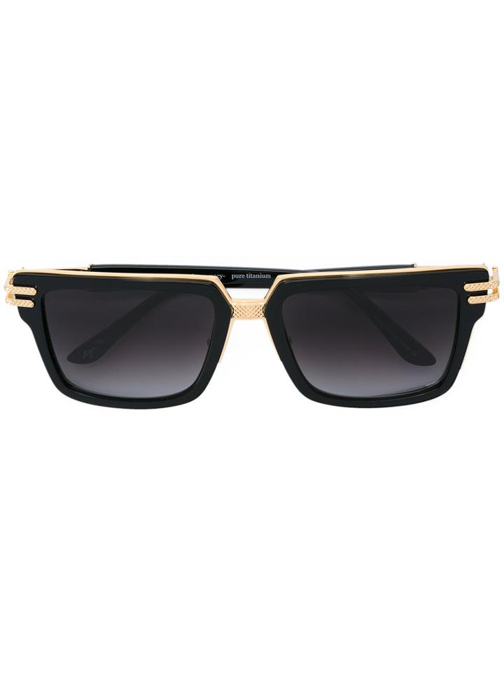 Frency & Mercury Rich Back Sunglasses, Adult Unisex, Black, Acetate/titanium