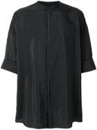 Haider Ackermann Short Sleeved Striped Shirt - Black