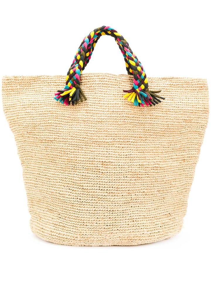 Eres Contrast Top-handle Tote - Neutrals
