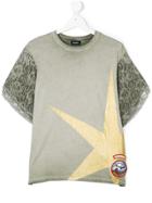 Diesel Kids Star Print T-shirt - Green