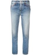 Alanui Embroidered Pocket Skinny Jeans - Blue