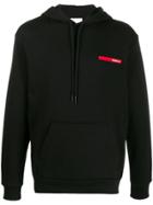 Gaelle Bonheur Logo Drawstring Hoodie - Black