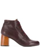 Chie Mihara Mili Lace-up Ankle Boots - Red