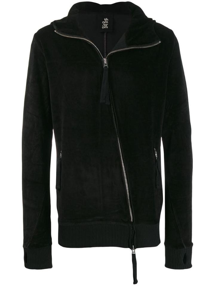 Thom Krom Off-centre Zip Jacket - Black