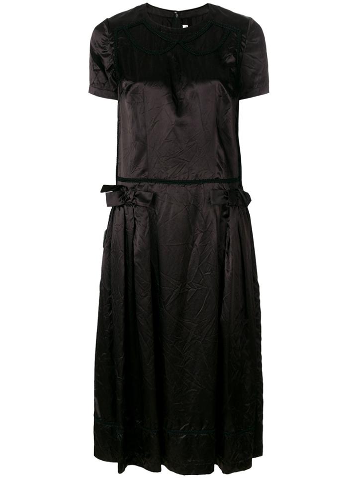 Comme Des Garçons Comme Des Garçons Crumpled Bow Dress - Black