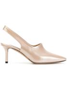 Casadei Slingback Mules - Nude & Neutrals