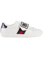 Gucci Ace Sneaker With Removable Patches - White