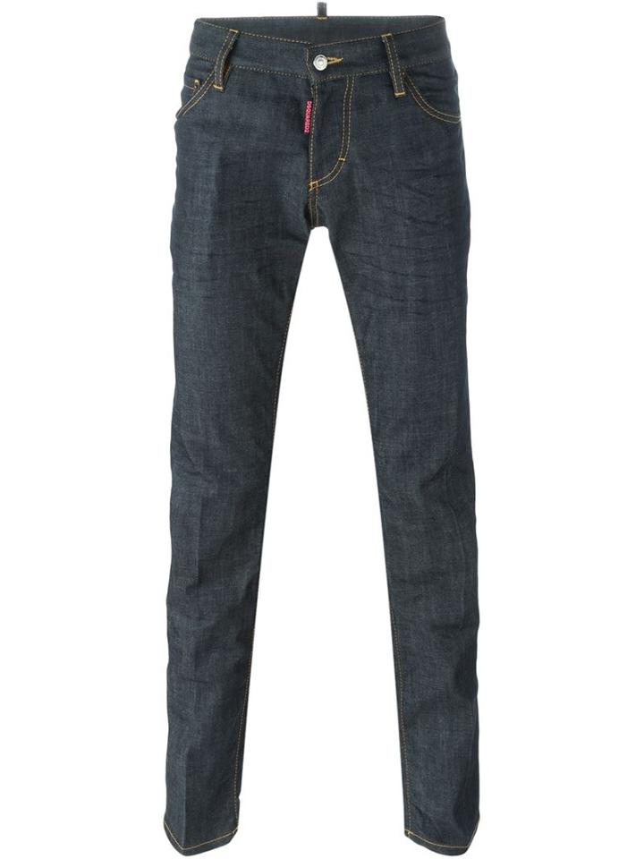 Dsquared2 Slim Jeans, Men's, Size: 46, Blue, Cotton/spandex/elastane/polyester