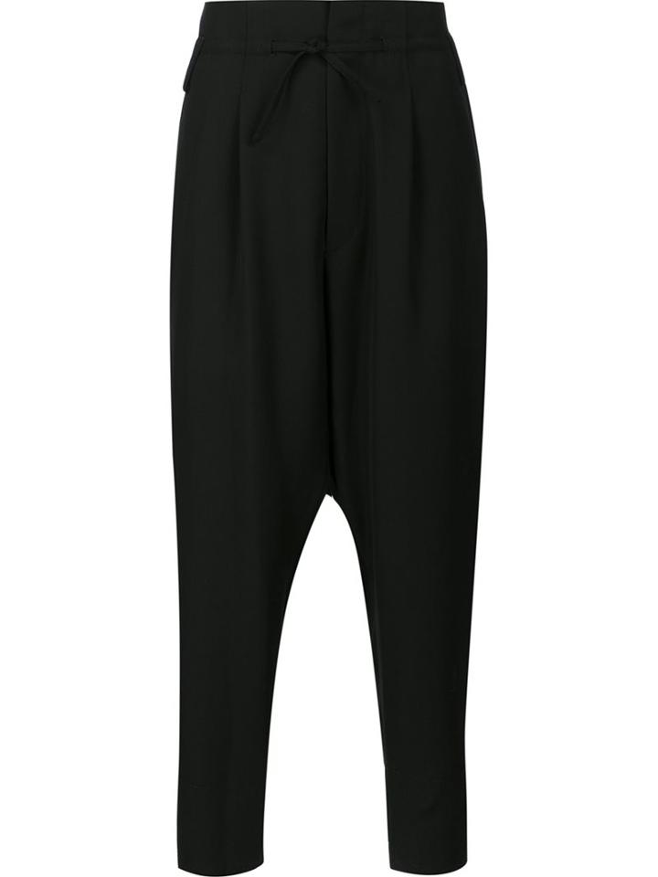 Haider Ackermann Tapered Trousers, Men's, Size: Small, Black, Cotton/rayon/wool