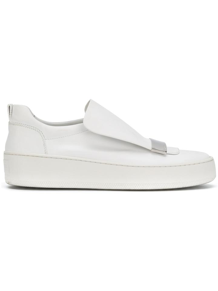 Sergio Rossi Blair Slip On Sneakers - White