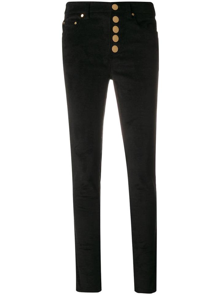 Michael Michael Kors Button-up Slim Trousers - Black