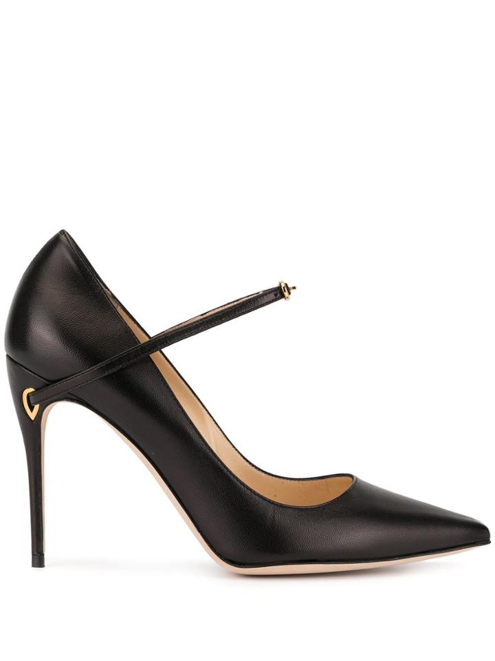 Jennifer Chamandi Lorenzo Pointed Pumps - Black
