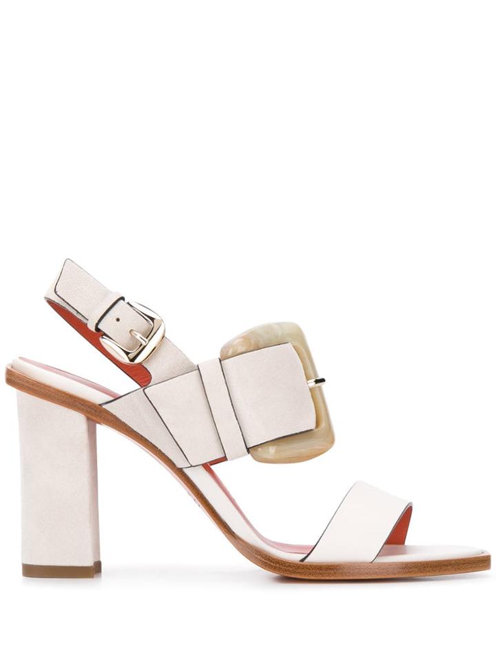 Santoni Buckled Sandals - Neutrals