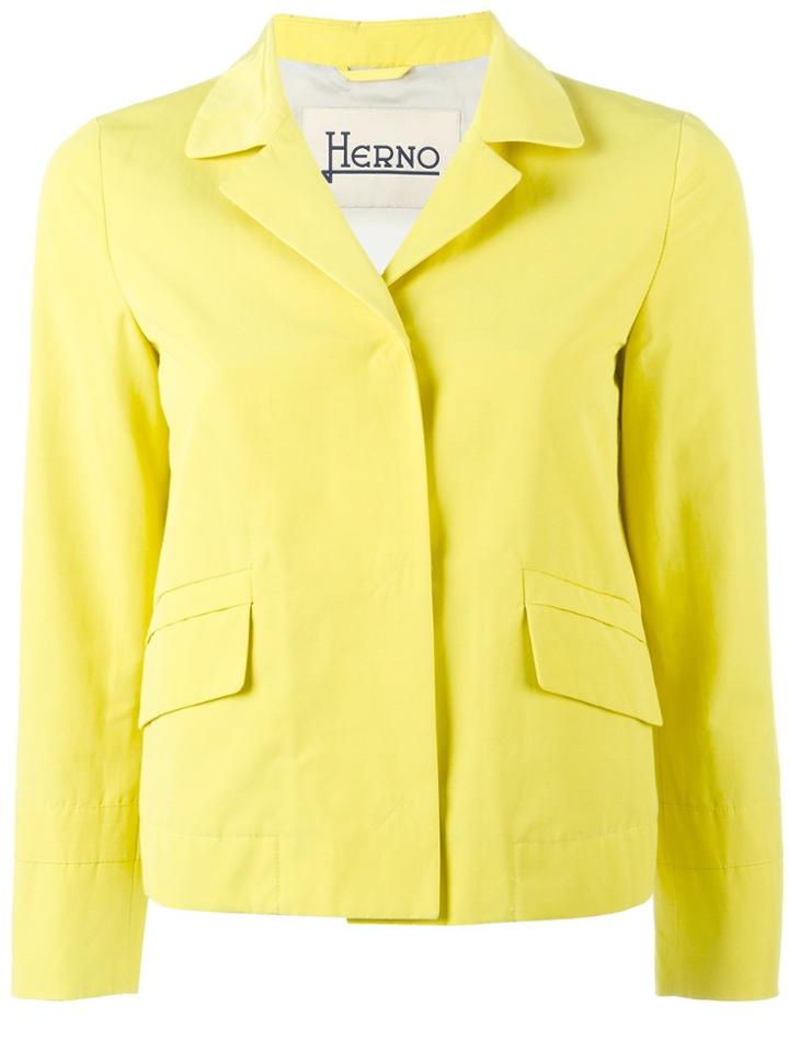 Herno Buttoned Blazer - Yellow & Orange