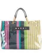 Marni Large Glossy Grip Tote Bag - Yellow