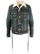 Amiri Distressed Style Lined Jacket - Grey