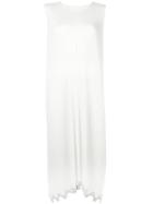 Pleats Please Issey Miyake Squiggle Hem Dress - White