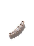 Stone Paris 18kt Rose Gold Line Button Earring