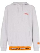 Heron Preston Ctnmb Print Cotton Hoodie - Grey