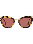 Miu Miu Eyewear 'limited Collection' Sunglasses - Brown