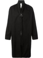 Damir Doma Oversized Zipped Coat, Men's, Size: L, Black, Cotton