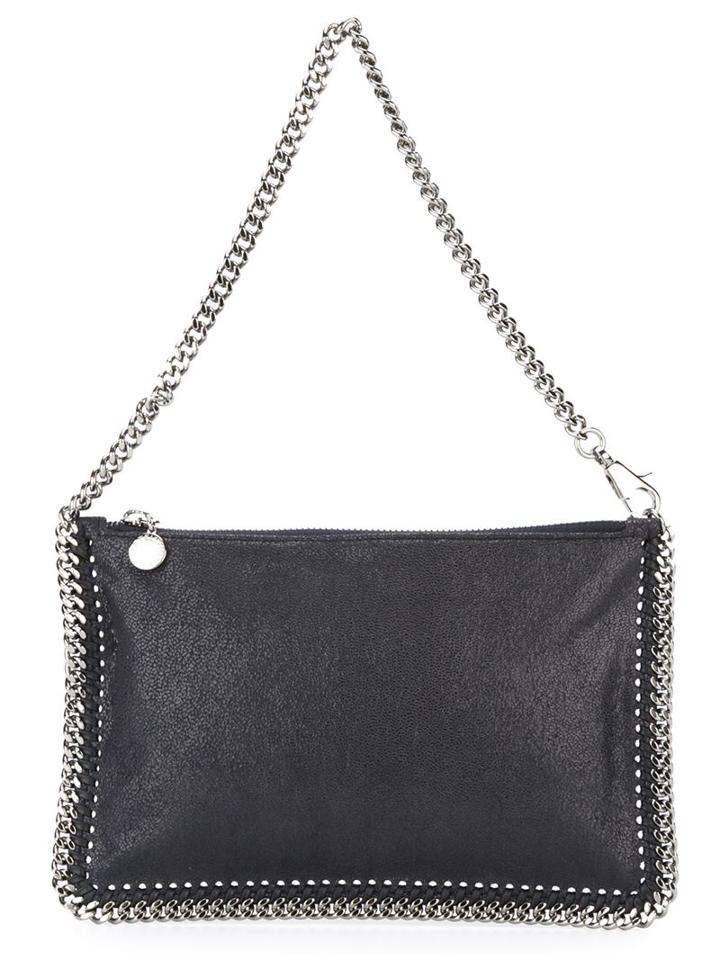 Stella Mccartney 'falabella' Clutch, Blue, Polyester/metal (other)