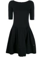Emporio Armani Flared Mini Dress - Black