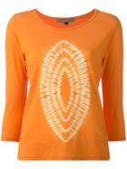 Suzusan Printed T-shirt, Women's, Size: Small, Yellow/orange, Cotton