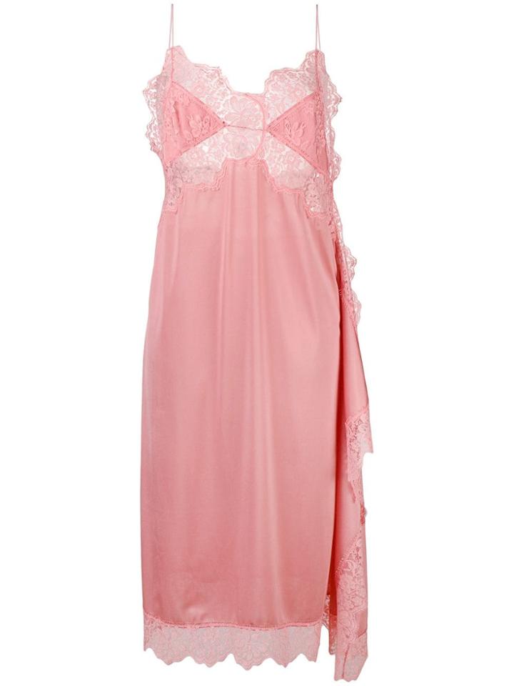 Stella Mccartney Floral Lace Embellished Dress - Pink & Purple
