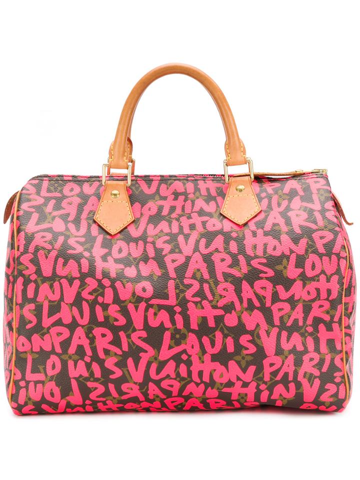 Louis Vuitton Vintage Graffiti Speedy 30 Bag - Brown