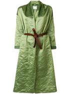 Forte Forte Belted Coat - Green