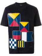 Z Zegna Patch Print T-shirt - Blue