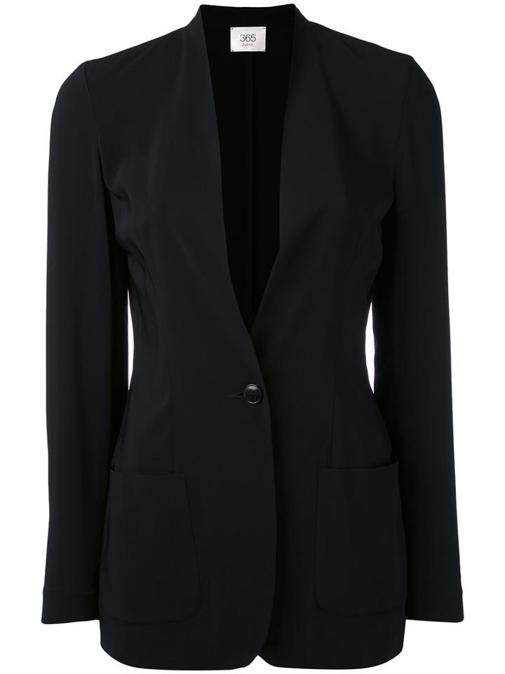 Jucca - Classic Blazer - Women - Spandex/elastane/viscose - 42, Black, Spandex/elastane/viscose
