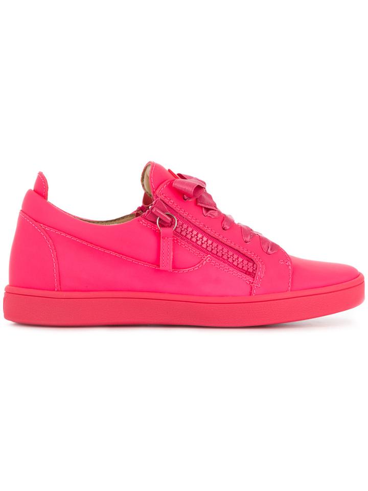 Giuseppe Zanotti Design Unfinished Low-top Sneakers - Pink & Purple