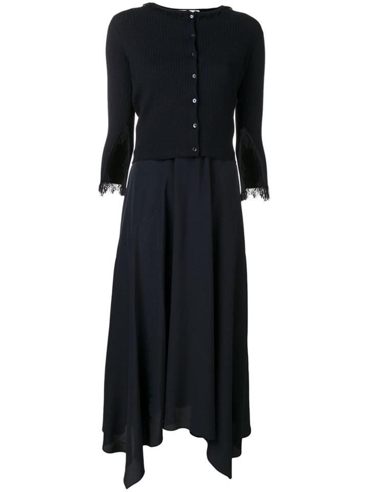 Dorothee Schumacher Asymmetric Midi Dress - Blue