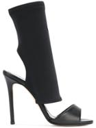 Marc Ellis Sock Style Cut Out Detail Sandals - Black