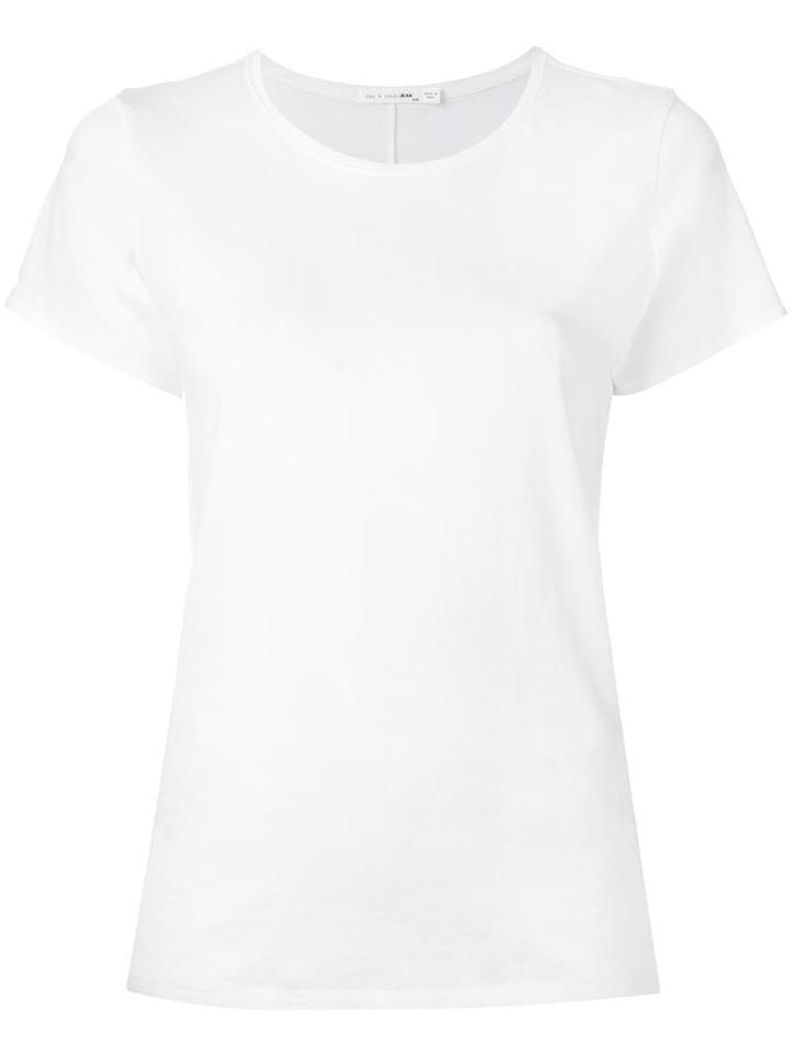 Rag & Bone /jean Round Neck T-shirt, Women's, Size: Medium, White, Cotton