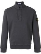 Stone Island - Roll Neck Sweatshirt - Men - Cotton - Xl, Grey, Cotton