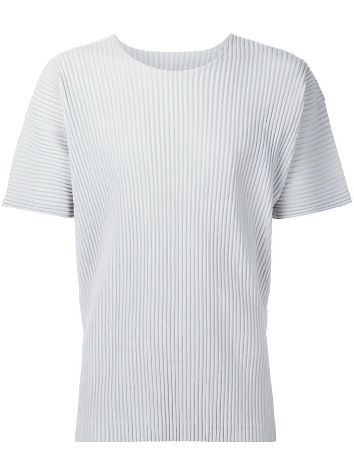 Homme Plissé Issey Miyake Pleated T-shirt - Grey