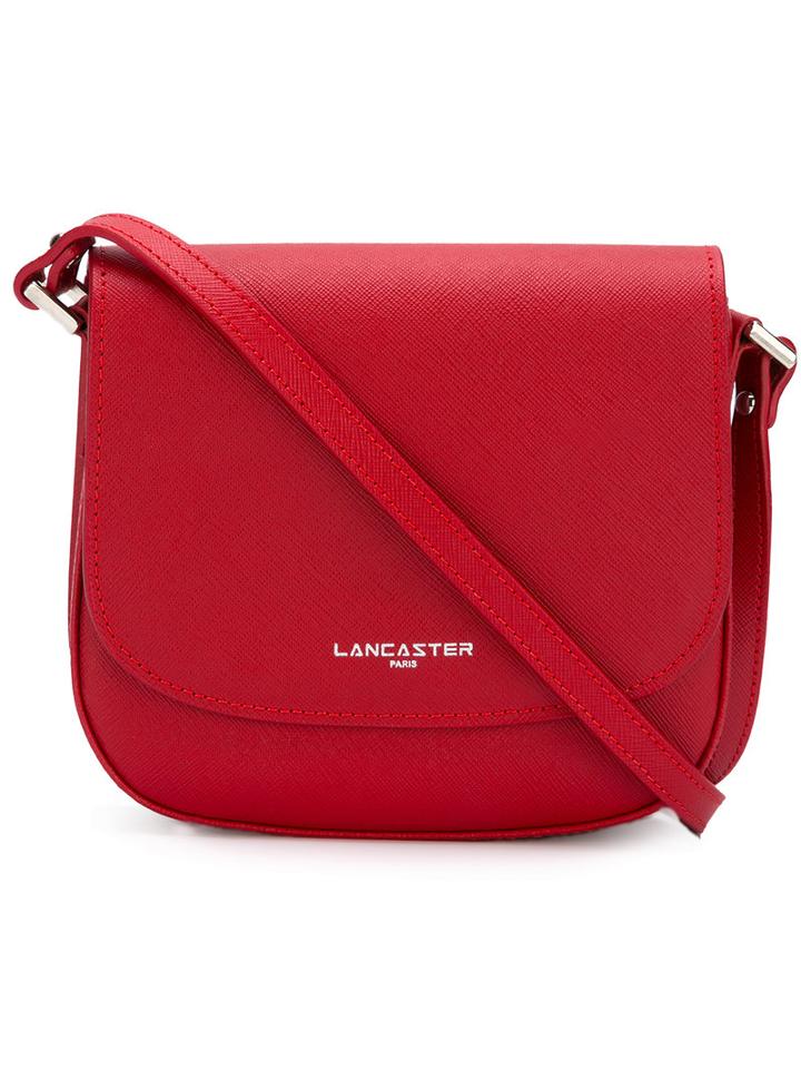 Lancaster Textured Shoulder Bag, Women's, Red, Calf Leather