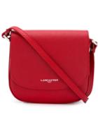 Lancaster Textured Shoulder Bag, Women's, Red, Calf Leather