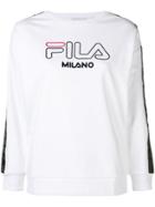 Fila Embroidered Logo Sweatshirt - White