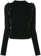 Philosophy Di Lorenzo Serafini Ruffled Trim Top - Black