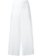 Stefano Mortari Side Slit Trousers - White