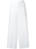 Stefano Mortari Side Slit Trousers - White