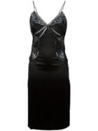 Ermanno Scervino - Midi Cami Dress - Women - Silk/spandex/elastane/viscose/polyester - 42, Black, Silk/spandex/elastane/viscose/polyester
