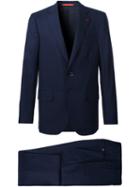 Isaia Two-button Suit, Men's, Size: 54, Blue, Wool