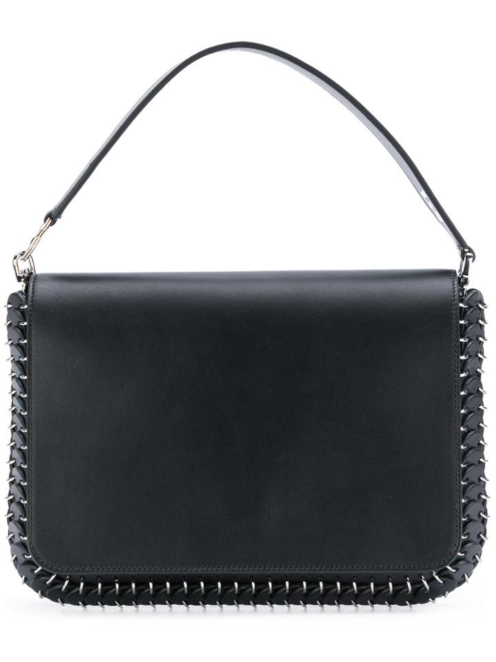 Paco Rabanne Ring Studded Clutch Bag - Black